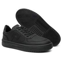 Polo Plus Men's Casual Style Comfortable Sneakers Letter P For Polo Plus - Black - View 5