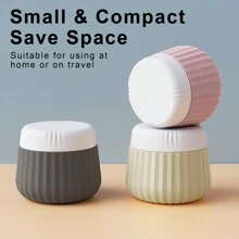 GGGold 4pcs [TSA]Approved Silicone Travel Containers Set, Leak-Proof Cream Jars With Transparent Bag, For Face Body Hand Lotion Skincare.Suitable For [ Travel]  And Shipping Seasons