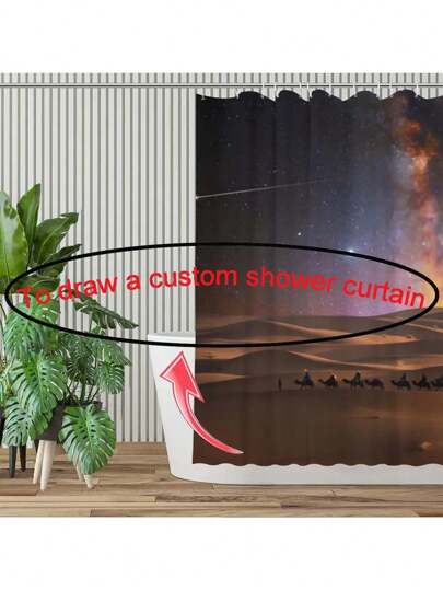 1pc Customized Flannel Shower Curtain, Customizable Background, Customizable Wedding Shower Curtain, Personalized Imagery, Customized Imagery, Extra Thick & Soft, All-Season Use, Family & Friend Photos, Gift For Friends & Family Home Bathroom Decor Fall Decor Bathroom Accessories Back To School