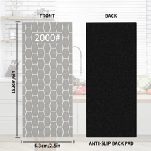 CWOVRS Diamond Sharpening Stones, 5 PCS Diamond Sharpening Plate Honeycomb Surface With Non-Slip Pad For Scissors Knives Outdoor Tools From Coarse To Extra Fine 200/400/600/1000/2000 Grit, Tools For Men - 銀色 - 查看 2