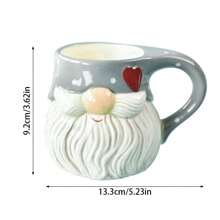 Nordic Stitching Santa Claus Bowls And Plates Tableware Set Embossed Sealed Jar Spice Jar Western Ceramic Flat Plate Cup Christmas Tableware Set,School Supplies