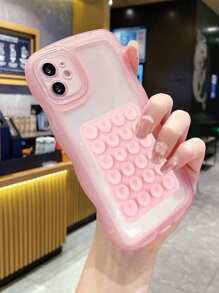 Apple Phone Holder Transparent Pink Phone Case Silicone Phone Suction Cup - 24 Packs Universal Suction Cups - Adhesive Strong Suction Cups - Multi-Scene Use Phone Silicone Suction Cup - Pink - View 7