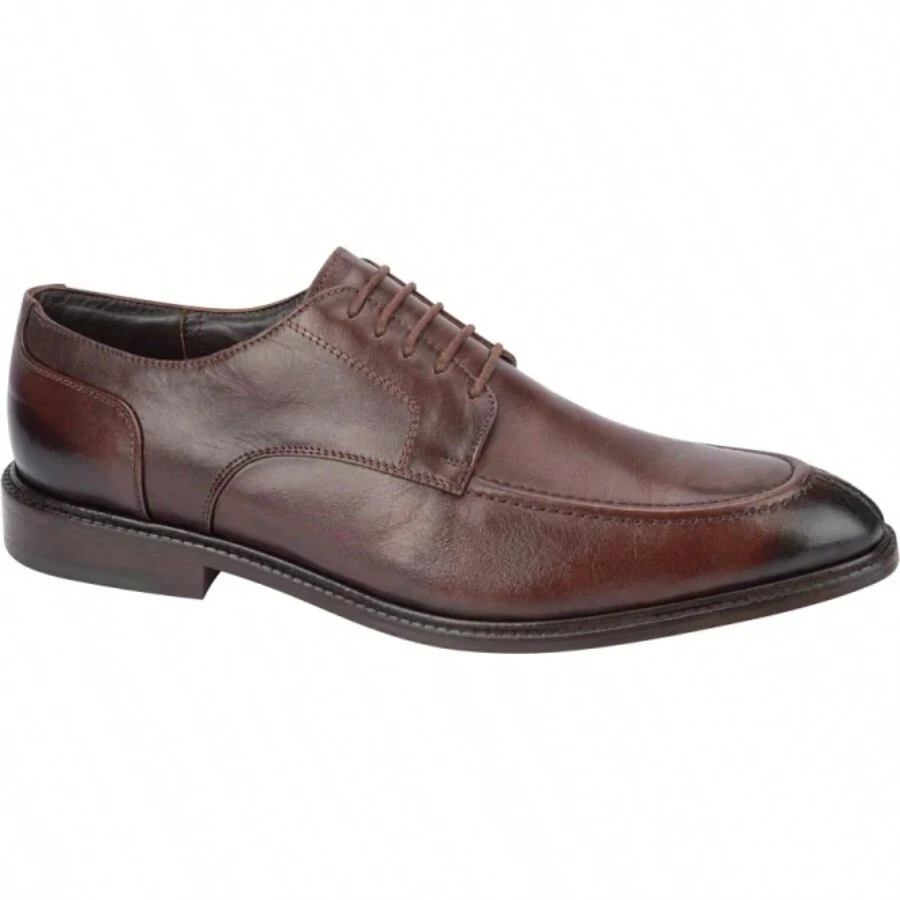 Zapato Zapato Derby De Piel Caballero - Café integral - Ver 1