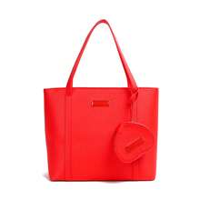 Perry Ellis PE Tote Type Lady Bag With Red Heart Purse - Red - View 2