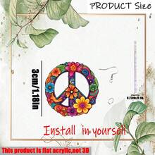 1 对节日花环亚克力耳环，可爱卡通耳环，适合节日、婚礼、派对、宴会、女性礼物 - 彩色 - 查看 12