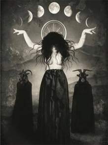 1 件万圣节黑暗学院派艺术黑死病海报印刷品适用于客厅家居装饰北欧哥特式恐怖女巫帆布画墙画无框架 - 彩色 - 查看 47