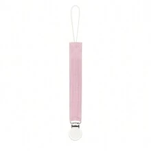 1 件双层皱褶面料时尚印花婴儿奶嘴夹和不锈钢奶嘴夹，适合日常使用 - 彩色 - 查看 25