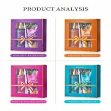 女士身体乳液礼盒天然香氛身体护理霜保湿旅行香氛身体喷雾身体霜套装生日礼盒圣诞礼盒节日 - 誘惑噴霧身體霜套裝120ml+100g - 查看 3