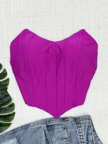 Women Tops - Màu đỏ tím - Xem 1