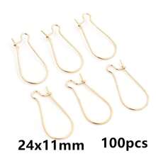 100入耳環鉤耳線耳飾配件 DIY珠寶手工配件 - Earring hoops - 查看 13