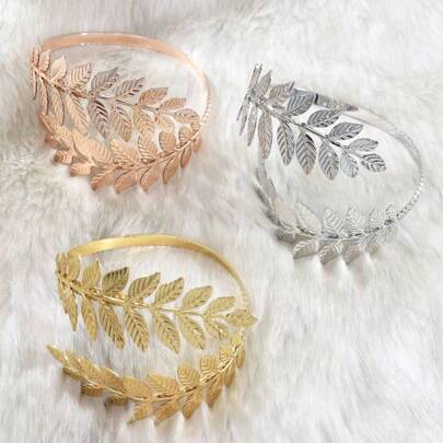 金属希腊罗马月桂叶手链臂章上臂袖口臂环