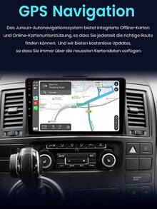 Junsun Android 12 Car Radio Stereo For VW Multivan T5 2008 2009 2010 2011 2012 2013 2014 2015 Built-In CP Android Auto 9 Inch Touch Screen 2GB RAM 64GB ROM With GPS Navigation DSP