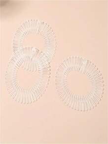3pcs Women's Invisible Hair Fringe Holder (Single, Random Color From Dark/Light Brown)