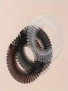 3pcs Women's Invisible Hair Fringe Holder (Single, Random Color From Dark/Light Brown)