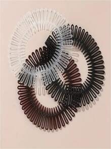 3pcs Women's Invisible Hair Fringe Holder (Single, Random Color From Dark/Light Brown)