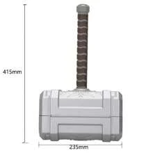 Thor Hammer Tool Box Multifunctional Thors Hammer Toolbox Novelty Home Hammer Tool Kit 13 Piece Tool Set Holiday Gift For Men - Multicolor - View 3