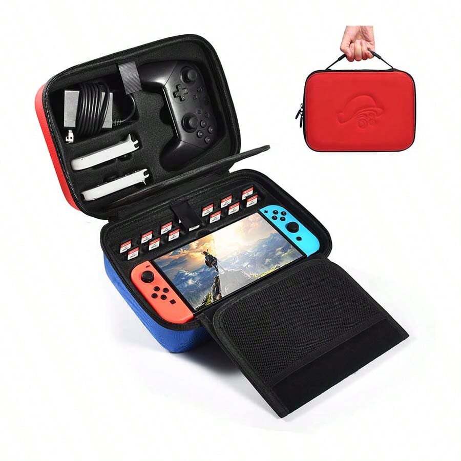 Geeignet für die neue OLED Handheld Tasche der Switch, Zubehör Schutzhülle mit großem Fassungsvermögen