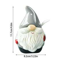 Nordic Stitching Santa Claus Bowls And Plates Tableware Set Embossed Sealed Jar Spice Jar Western Ceramic Flat Plate Cup Christmas Tableware Set,School Supplies