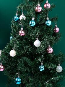 1 套 12 件/15 件/24 件圣诞礼盒包装，配有彩色装饰球，适用于圣诞树装饰、万圣节、万圣节装饰 - 多色 - 查看 11