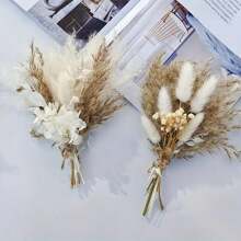 1/2/4/6/8/10/12 piezas Mini flores secas, corsage de muñeca para damas de honor, manualidades DIY para boda, decoración del hogar, Navidad, decoración de cosecha de otoño, decoración de otoño, decoraciones de otoño y Navidad para la habitación