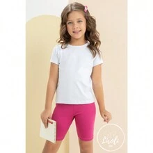 KIT 2 Bermuda Shorts Suplex Children's Youth Women's Girl Size 1 To 16 - الأسود - مشاهدة 2