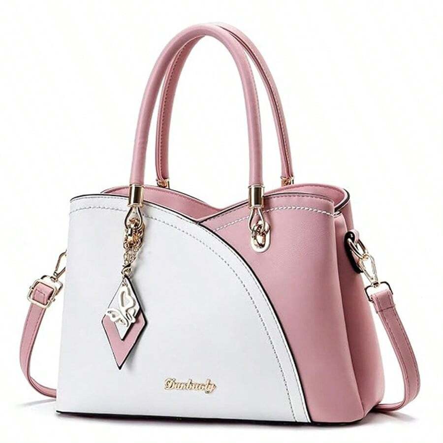 Purses And Handbags Top Handle Satchel Shoulder Bags Messenger Tote Bag For Ladies - Hồng - Xem 1