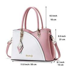 Purses And Handbags Top Handle Satchel Shoulder Bags Messenger Tote Bag For Ladies - Hồng - Xem 2