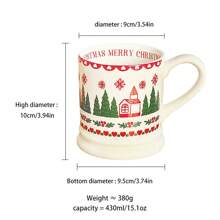 Christmas Ceramic Coffee Mugs, Highly Attractive Household Water Cups - Elegant Holiday Home Decor & Gifts Back To School