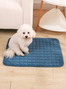 1pc Comfortable & Washable Pet Sofa/Bed Mat, Suitable For Large And Small Pets, All Seasons - Green - View 5