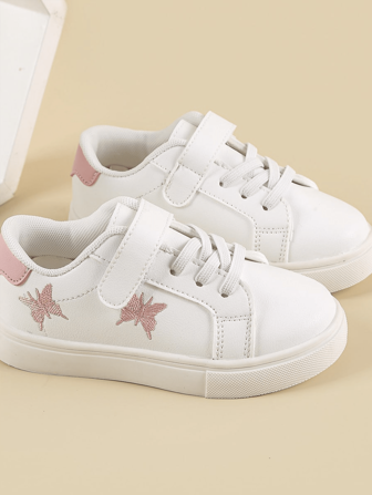 1 Pair Spring/Autumn Lightweight & Comfortable Unisex Kids Casual Sneakers, Suitable For Indoor & Outdoor Wear, Children Small White Shoes