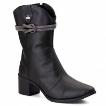 Western Country Women's Boiadeira Pointed Toe Boot - 黑色 - 查看 2