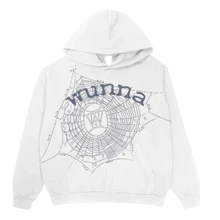 Sp5der X Gunna Wunna Hoodie 'White' - White - View 1
