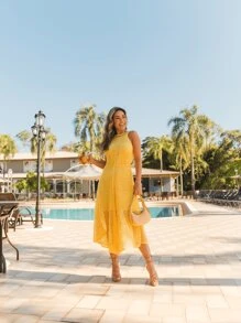 Women Sweater Dresses - Amarillo - Ver 10