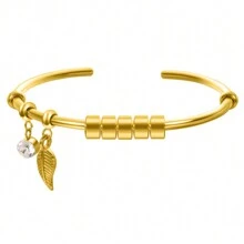 Customized Name Tree Leaf Bracelet For Women, April Birthstone White Crystal, Personalized Engraved Date & Name, Gold Or Silver Stainless Steel Bohemian Elegant Bracelet, Mother's Day Gift