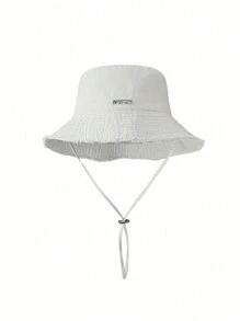 1 pezzo Cappello da pescatore da donna con coulisse sul bordo, in tessuto morbido, antivento, alla moda, adatto per uso quotidiano, pendolarismo, viaggi, vacanze e regalo di Ognissanti
