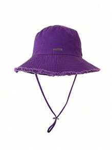 1 pezzo Cappello da pescatore da donna con coulisse sul bordo, in tessuto morbido, antivento, alla moda, adatto per uso quotidiano, pendolarismo, viaggi, vacanze e regalo di Ognissanti
