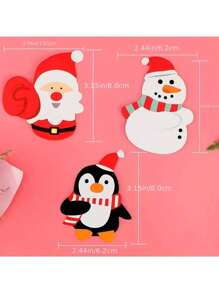 50pcs Christmas Lollipop Paper Cards, Santa Claus DIY Decorative Card Paper, Christmas, Thanksgiving, New Year Party Decoration, Gift Packaging, Party Favors, Festive Atmosphere Supplies, Outdoor Garden Decor,Christmas