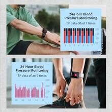 Reloj inteligente KUMI KU6 Meta IP68 resistente al agua de 1.96" con talla grande de 100 diseños de esfera exquisitos, con brújula, Bluetooth, detección de vitalidad y llamadas - Plateado - Ver 7