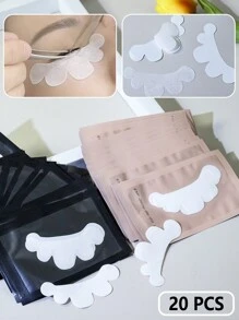 20/50 paires de tampons pour extension de cils convenant à l'extension de cils. Isolation des cils inférieurs pour éviter qu'ils ne tombent. Tampons pour les yeux, autocollants pour cils, outils pour cils