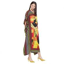 Gypsie Blu Fall Cloths For Women Plus Size Kaftan Long Maxi Dress Beach Coverup - Nhiều màu - Xem 3