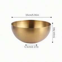 1 件不锈钢沙拉碗、水果碗、拉面碗、水果和谷物小吃开胃菜碗、冷面碗、厨房、圣诞礼物、学校用品 - 彩色 - 查看 12