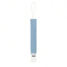 1 件双层皱褶面料时尚印花婴儿奶嘴夹和不锈钢奶嘴夹，适合日常使用 - 彩色 - 查看 38