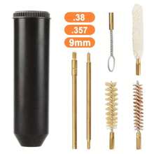 7pcs 9mm Gun Cleaning Kit, Brass Cleaning Rod, Wholesale Gun Cleaning Brush, Black - Black - View 2