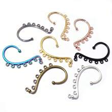 4pcs 60x36mm DIY Earrings Ear Cuffs DIY Jewelry Making Accessories Gold Silver Color Bridal Hair Combs Findings - 60x36mm - View 3