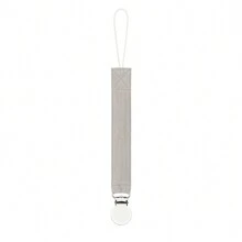 1 件双层皱褶面料时尚印花婴儿奶嘴夹和不锈钢奶嘴夹，适合日常使用 - 彩色 - 查看 17