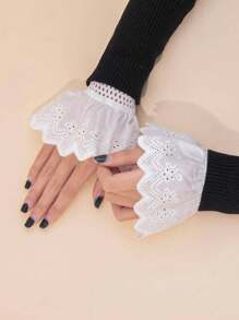 1对女士蕾丝镂空袖口，旅行，节日 - 彩色 - 查看 1