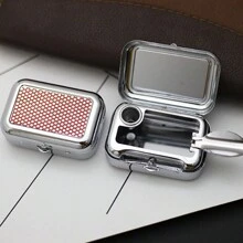 带盖便携式口袋烟灰缸，时尚迷你烟灰缸，适合旅行和户外使用，男孩情人节心形女士情人节 - 彩色 - 查看 15