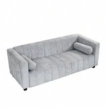 Modern Sofa In High Quality Chenille Fabric For Living Room And Bedroom, (Light Grey) - Light Gray + Polyester + 3 Seat - View 9