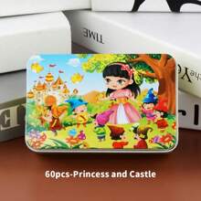 1 Box/60 Small Puzzle Pieces, Educational Early Education Toys, Small Puzzle Metal Boxes For Children's Intellectual Development, Wooden Puzzle Games With Puzzle Boards, Themed Puzzle Wooden Toys, Gifts For Boys And Girls In Kindergartens,Puzzle,Puzzles,Games - 60-piece Small Puzzle - View 29