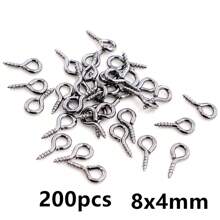 200 件小眼形别针 眼形别针 挂钩 孔眼 螺纹 DIY 珠宝制作配件 - Eyelets - 查看 20